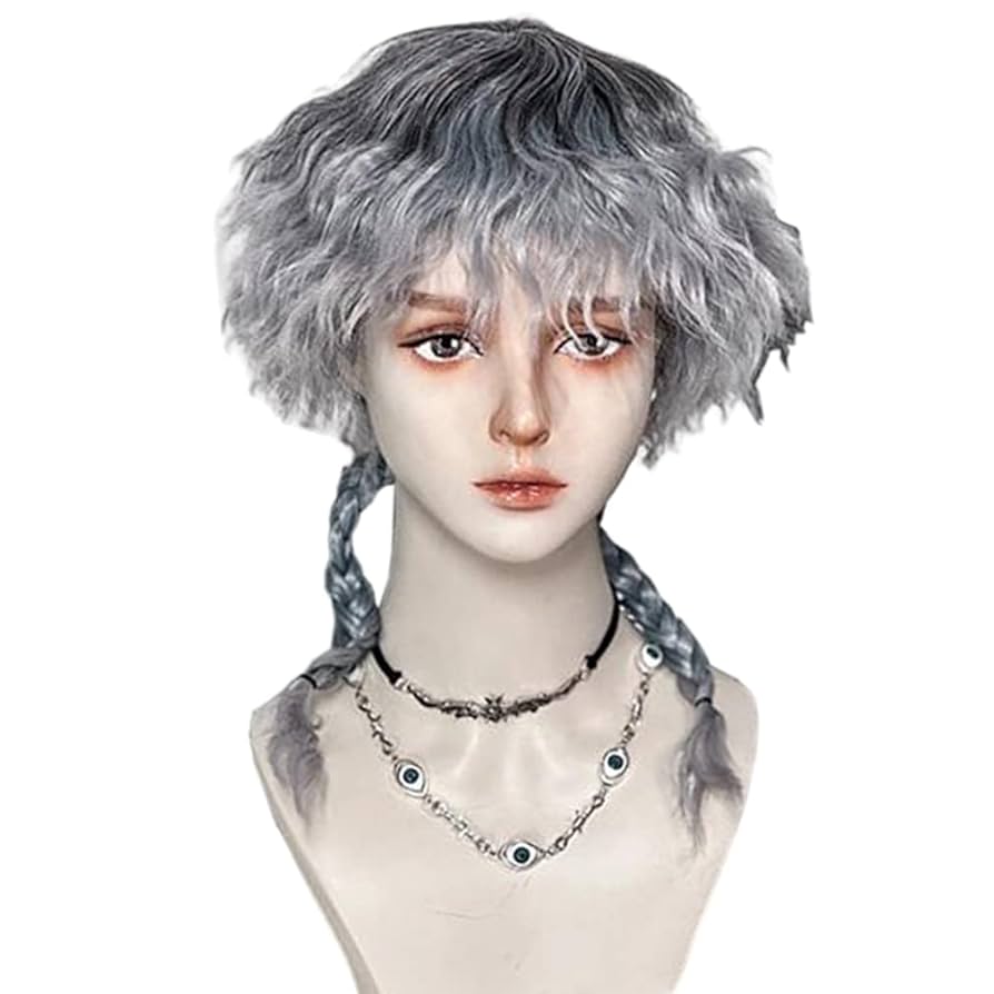 Amazon.co.jp: ウィッグ クラゲヘア 銀髪 シルバー